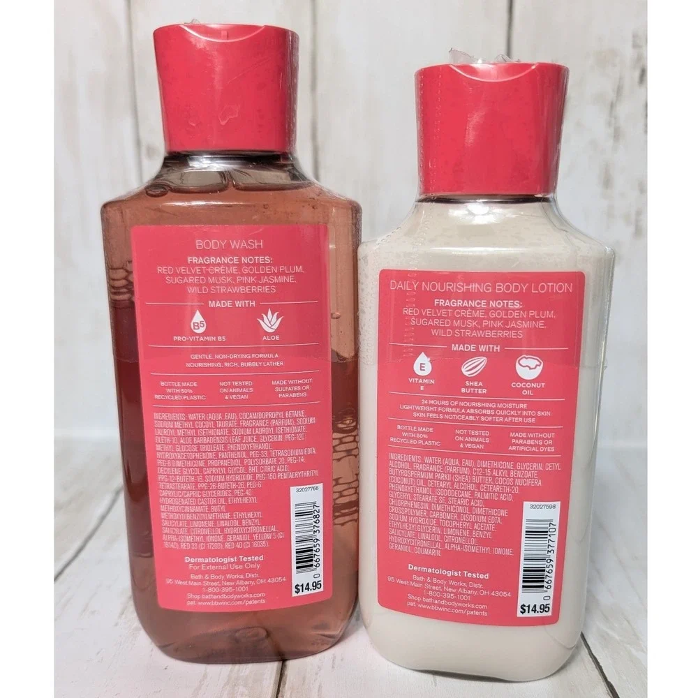 Bath & Body‎ Works Velvet Sugar Body Wash Lotion Set New SEALED 2pc
